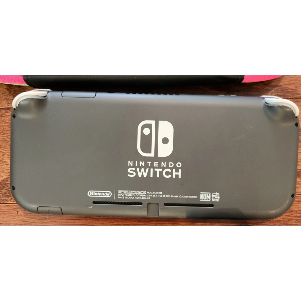 Nintendo Switch Lite Gray Console w/ Case + Mario Wonder Game - Picture 2 of 2